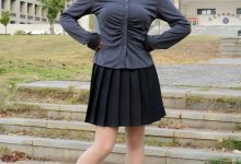 月下摄影 NO.006 茜茜~灰色小JK 这身灰色小JK被我穿出了正装的感觉！[100P+1V／3.09GB]-套图岛