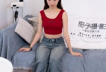 甜予摄影 NO.064 雪梨-帆布鞋、白棉袜、肉丝（脚尖加固款）[130P+2V／10.0GB]-套图岛