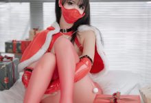 轩萧学姐 –  2024圣诞红丝兔女郎[45P+1V-729.6M]-套图岛