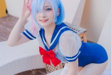 幼愛Youmeko –  蕾姆泳装 [18P-49MB]-套图岛