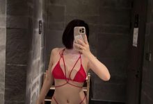 微密圈  #Tina很妖孽呀_红色比基尼 [10P-46MB]-套图岛