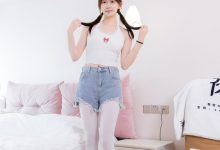 BoBoSocks袜啵啵 No.582 香菜-高跟鞋、厚白丝、裸足 [152P1V-5.82GB]-套图岛