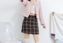 物恋传媒 No.2425 橙子-长靴、白色过膝棉袜、厚肉丝 [160P1V-4.05GB]-套图岛