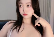 微密圈-爱喝牛奶的墩墩[白色针织裙[21P+2V-80MB]-套图岛