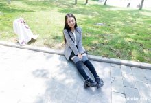 物恋传媒 No.2511 岚岚-制服、皮鞋、黑灰拼接过膝袜、厚肉丝 [200P1V-6.35GB]-套图岛