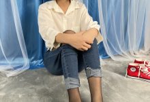 三禾摄影 No.041 牛仔裤 黑丝 帆布鞋 高跟 [239P1V-4.16GB]-套图岛