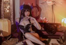 二佐Nisa –  碧蓝航线-比叡鲟旗袍 [24P-389.1M]-套图岛