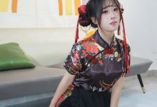 丝恋摄影 NO.011 小梦-绣花旗袍  黑色丝袜 黑色增高鞋[258P+1V／3.67GB]-套图岛