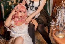 皮皮奶可可爱了啦&喵零 –   双人女仆 [24P-331MB]-套图岛