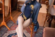 Money冷冷 –  蔚蓝档案-妃咲旗袍[63P-825.7M]-套图岛