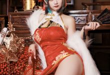 阿雪雪 – NO.050 碧蓝航线 柴郡新年旗袍[91P-2.27G]-套图岛