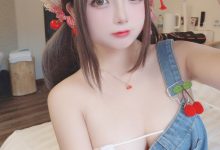 日奈娇 – 背带牛仔裤-套图岛